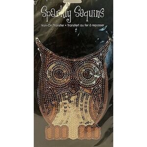 Sequin Owl Iron New From Plaid 8" x 5.5" Bronze